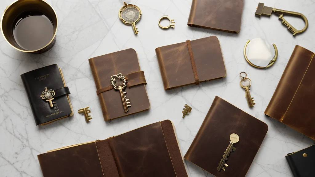 A handwritten checklist of data brokers with many items checked off in a leather notebook.