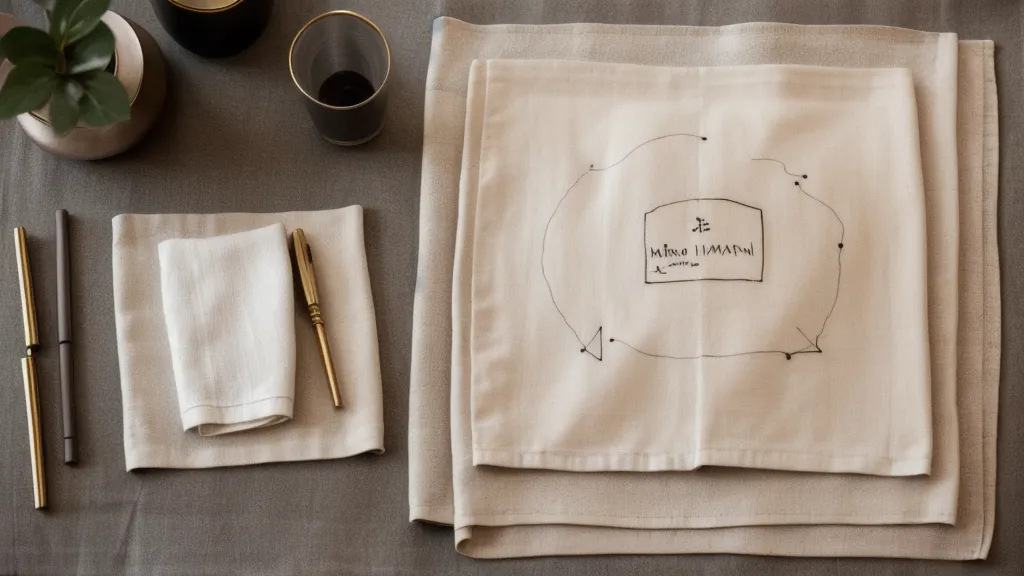 A hand-drawn diagram explaining encryption and vault security on a napkin.