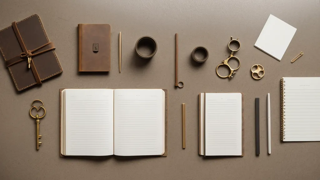 Three organized leather holders arranged on marble representing separate vaults