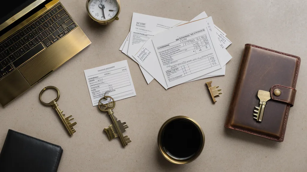 Brass key resting on a canceled password spreadsheet, symbolizing the move from shared logins to a RoboForm vault
